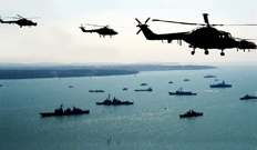 Providing marine logistics for Trafalgar 200, the largest fleet review ever held.